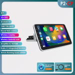 Automobilinis multimedijos grotuvas Hizpo pasukamas 1 DIN Android 13 automobilinis radijas GPS navigacijos grotuvas P2CP 4Core 2G 32G AI