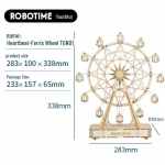 Besisukanti medinė karuselė muzikinė dėžutė - pasidaryk pats rankų darbo dovana