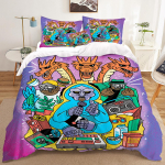 Mada Dainininkas Reperis MF DOOM 3D Spausdinimo Patalynės Komplektai spausdinimo antklodės užvalkalas Suaugusiems_ vaikams lovos antklodė gimtadienio dovana dropshipping EU Twin 135x200cm