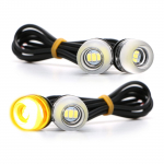 Yuumo+ Motociklo posūkio signalas, LED, Itin ry&scaron;kus, Mini, Nano, Mažas, M6, Universalus, 4 vnt. rinkinys, Gintarinis, Oranžinis oranžinė