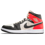 Air Jordan 1 Mid SE Newsprint moteri&scaron;ki sportbačiai, &scaron;viesiai rudi, ry&scaron;kiai raudoni, tamsiai raudoni, DQ6078-100 36