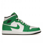 Air Jordan 1 Mid Lucky Green vyri&scaron;ki sportbačiai juodi balti DQ8426-301 46