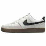 Nike Court Vision Low Balti Juodi Gumos Spalvos Unisex Sportbačiai Sail Light-Orewood-Brown FQ8075-133 44.5