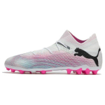 Puma Future Ultimate 7 MG Phenomenal Pack unisex sportbačiai, balti, juodi, nuodingi-rožiniai, 107703-01 46