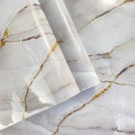 Marmuriniai lipnūs vandeniui atsparūs ir nuo ne&scaron;varumų apsaugantys tapetai vonios kambariui, virtuvei, svetainei, fono sienų dekoravimo lipdukai 60cmX10m