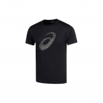 Asics Logo Round Neck Breathable Sports T-Shirt Men's Tops Black 2031D850-001 S