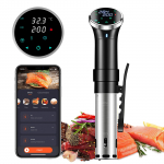 I&scaron;manusis Sous Vide viryklė Wifi Virkite 1100W Tikslus virimo puodas Temperatūros nustatymas 25-95 &deg;C + Laikmatis IPX7 Atsparus vandeniui Idealiai tinka vakarienėms ruo&scaron;ti KTY
