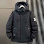 Didelio dydžio 5XL-11XL madingas žieminis parkas vyrams pūkinių striukių su gobtuvu vandeniui atsparus kasdienis laisvas storas &scaron;iltas didelio dydžio vir&scaron;utinis drabužis vyri&scaron;kas pūkinis paltas 7XL juoda