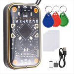 2025 Naujas Chameleon Ultra V2.0 RFID i&scaron;maniojo lusto skaitytuvas emuliatorius 125KHz 13,56MHz kortelių dekoderis NFC kopijuoklis + 3xCUID raktų pakabukas/kortelė China Mainland