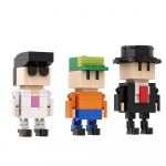 Gobricks MOC Stumble Guys Žaidimo Modelis Brickheadz Veiksmo Figūrėlės Statybinių Blokelių Rinkinys &Scaron;vietimo Žaislai Vaikui Gimtadienio Dovana