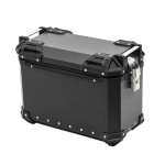 Valise lat&eacute;rale moto - Bagtecs XW30 - Aluminium noir - 30 Litres - &Eacute;tanche et s&eacute;curis&eacute;e