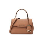 Michael Kors MK Ava Vienspalvė Atvartas Vintažinė Universali Kelioninė Logotipo Pakabukas Odinė Parduotuvinė Peties Crossbody Rankinė Mini Moteri&scaron;kos rankinės 32F5GAVC1L-203 Basic Set (Bag+Dust Bag)