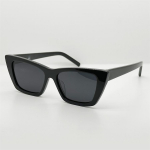 Trendy Yangshulun cat-eye black sunglasses, super cool and unique, round-face sunglasses, same style as popular with female influencers, makes the All Black Hot Sale Color