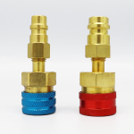 R1234YF Greitoji jungtis Adapteris R1234YF &Scaron;altne&scaron;io Greitoji Jungtys Rinkinys,R1234YF į R134A Žarnos Adapteris Auk&scaron;tos ir Žemos Pusės