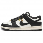 Nike Dunk Atsparūs dilimui žemi krep&scaron;inio/riedlenčių batai Moteri&scaron;ki Juodi Balti HQ7487-100 36.5
