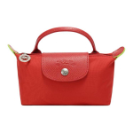 Longchamp Le Pliage Green Ekologi&scaron;ka serija Perdirbto drobės mai&scaron;elis trumpomis rankenomis Kosmetinė rankinė Tote Mini Moteri&scaron;kos rankinės Ry&scaron;kiai raudona 34175919P83 Basic Set (Bag)