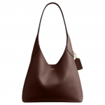 Coach Brooklyn 28 Auksinis Logotipo Spaudinys Magnetinis Užsegimas Akmenukų Oda Hobo Rankinė Moteri&scaron;kos Rankinės Ruda CU068-B4MPL Basic Set (Bag+Dust Bag) black
