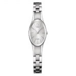 CALVIN KLEIN laikrodis kvarcinis mechanizmas nerūdijančio plieno apyrankė 28mm sidabrinis ciferblatas moteri&scaron;kas laikrodis 30 metrų atsparus vandeniui K4323185 kvarcas