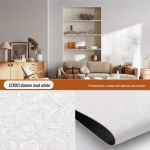 Itin plonas 3D mink&scaron;tas romėni&scaron;ko travertino lankstus sienų skydelis - lipdukas remontui 60cm x 2.8m Roll brown