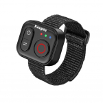 DJI ACTION 6/ ACTION 5 PRO/ACTION 4/OSMO 360 5.0 Bluetooth belaidis nuotolinio valdymo pultelis Selfie pultelis su rie&scaron;o dirželiu juoda