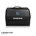 Volvo automobilio bagažinės sulankstoma odinė organizatoriaus dėžutė Automobilio laikymo krep&scaron;ys Priedai XC40 S60 V40 SC60 V60 C30 V70 XC90 XC60 190h XC black