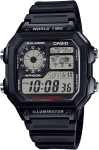CASIO Pasaulio laiko skaitmeninis laikrodis Juodas [Casio] AE-1200WH-1AV (Tarptautinis modelis) gray