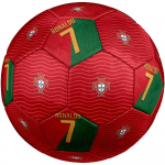 Ronaldo Action Futbolo kamuolys Dydis 5 Ma&scaron;ininiu būdu susiūtas Universalus futbolo kamuolys patalpoms/lauko sąlygoms Futbolo priedai zq red