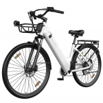 PIXAR C1 Pro Elektrinis dviratis 250W Variklis 27.5 Padanga Miesto Komutuotojas Elektrinis Dviratis 36V 18Ah Hidrauliniai Stabdžiai 7 Greičiai Maksimalus Nuotolis 150Km balta