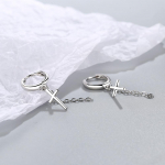 BELLA BOX Cross Chain Auskarai Papuo&scaron;alai Vestuvių Vakarėlis Didmeninė Dovana