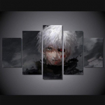 Be rėmelių 5 vienetai Anime Tokijo vaiduoklis Kenas Kaneki sieninis menas Drobė Plakatai Paveikslėliai Paveikslai Namų dekoras vaikams Kambarių dekoravimas 30x40cm*2 30x60cm*2 30x80cm*1
