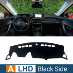 Automobilių priedai, skirti Peugeot 2008 E2008 GT Line 2022 2023 Prietaisų skydelio dangtis Venkite &scaron;viesaus kilimėlio Saulės dangčio nuo UV spindulių A Black Side LHD black