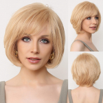 &bdquo;HairCube&ldquo; rankomis suri&scaron;tas nėriniuotas priekinis perukas, &scaron;viesių žmonių plaukų perukai moterims Natūralus sluoksniuotas perukas, įvairaus banguoto stiliaus baltoms moterims