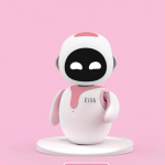 Eiliko roboto žaislas i&scaron;manusis kompanionas naminių gyvūnėlių robotas darbalaukio žaislas darbalaukio kompanionas robotas mėlynos ir rožinės spalvos