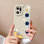 Telefono dėklas OPPO K10 Pro K3 K5 K7 K9X Narzo 50A Neo 9 Prime dangtelis mielas madingas astronautas skystas matinis smūgiams atsparus mink&scaron;tas silikonas OPPO bamperiui OPPO K3