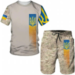Vyri&scaron;ki ukrainieti&scaron;ki kamufliažiniai 3D spausdinimo mar&scaron;kinėliai trumpi rinkiniai Nauji moteri&scaron;ki kostiumai, dideli drabužiai Vyri&scaron;ki megztiniai, moteri&scaron;ki mar&scaron;kinėliai. S