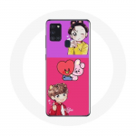 Coque pour Samsung Galaxy A21S BTS Bangtan BT21 Tata V Chimmy Jimin