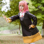 Anime &Scaron;nipas X &Scaron;eimos kostiumas Anya Forger Cosplay Kostiumai Suknelė Juoda Uniforma Sijonas Mergaitėms Mokykloje Vaikams Suaugusiems Moterų Apranga Cos Eden Academy XXL