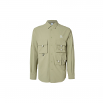 Nike ACG Dri-FIT UV Devastation Trail Colorblock Multi Pocket Long Sleeve vyri&scaron;ki mar&scaron;kinėliai su alyvuogių žalia spalva DN3937-276 L