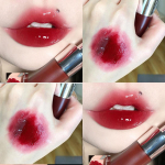 Mirror Nude lūpų blizgesys tamsiai rudas raudonas lūpų glazūra ilgalaikis Velvet skystas lūpų dažas moteri&scaron;kas makiažas kosmetinis blizgus lūpų aliejus
