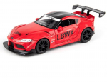 1/24 Toyota SUPRA vik&scaron;rinio lydinio sportinių automobilių modeliai, liejiniai ir žaislinės transporto priemonės, metaliniai automobilių modeliai, labai imituojantis garsas ir lengvos dovanos vaikams