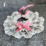 1vnt Seilinukas &Scaron;alikas Bowknot Apykaklė Kaklo skarelė Nėriniai Katė &Scaron;uo Pet