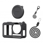 Skirta DJI Osmo Action 5 Pro silikoniniam dėklui, pilno apsauginio dangtelio, objektyvo dangtelio ir dirželio, silikoninio rankovių dėklo, fotoaparato priedams