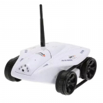 Naujas RC bakas su 0,3 megapikselių HD kamera FPV 50 minučių i&scaron;tvermės gravitacijos jutikliu Wi-Fi nuotolinio valdymo pultas Realaus laiko transmisijos bakas Automobilis Vaiki&scaron;kas žaislas Dovana large balta