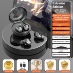 Miego Bluetooth ausinės Belaidės Itin mažos Paslėptos įdedamos į ausis Itin ilgas veikimo laikas Triuk&scaron;mo slopinimas juoda