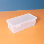 Skaidrios pie&scaron;tukinės 4 vnt. Didelės talpos plastikiniai organizatoriai Laikymo dėžutės mokyklai Didmeninė prekyba Sukraunamas dizainas, Kanceliarinių prekių laikymas