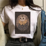 Magic In All Tarot spausdinti mar&scaron;kinėliai Kawaii Magic Cat marginti mar&scaron;kinėliai Astronomy Tee Mar&scaron;kinėliai Top esteti&scaron;ki moterų hipių bohemi&scaron;ki mar&scaron;kinėliai L balta