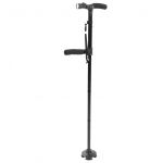 Ne&scaron;iojama sulankstoma lazda su LED lempute, neslystančia apačia, 360 laipsnių besisukanti auk&scaron;čio reguliavimo funkcija