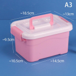 PP Plastikinė Laikymo Dėžė su Dangčiu Ne&scaron;iojama Vaikų Žaislams Studentų Kanceliarinėms Priemonėms Papuo&scaron;alų Laikymo Dėklas Konteineris Kosmetikos Rū&scaron;iavimo Dėžutė