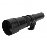 500mm F6.3 fiksuoto židinio nuotolio teleobjektyvas, rankinio fokusavimo teleobjektyvas su T2 NX tvirtinimo adapteriu, skirtas NX juoda
