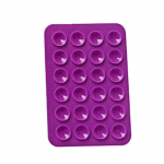 Silikoninis siurbimo padėklas, skirtas mobiliojo telefono armatūrai, siurbimo puodelio pagrindu, lipnus silikoninis guminis siurbimo padėklas, skirtas fiksuotam violetinė